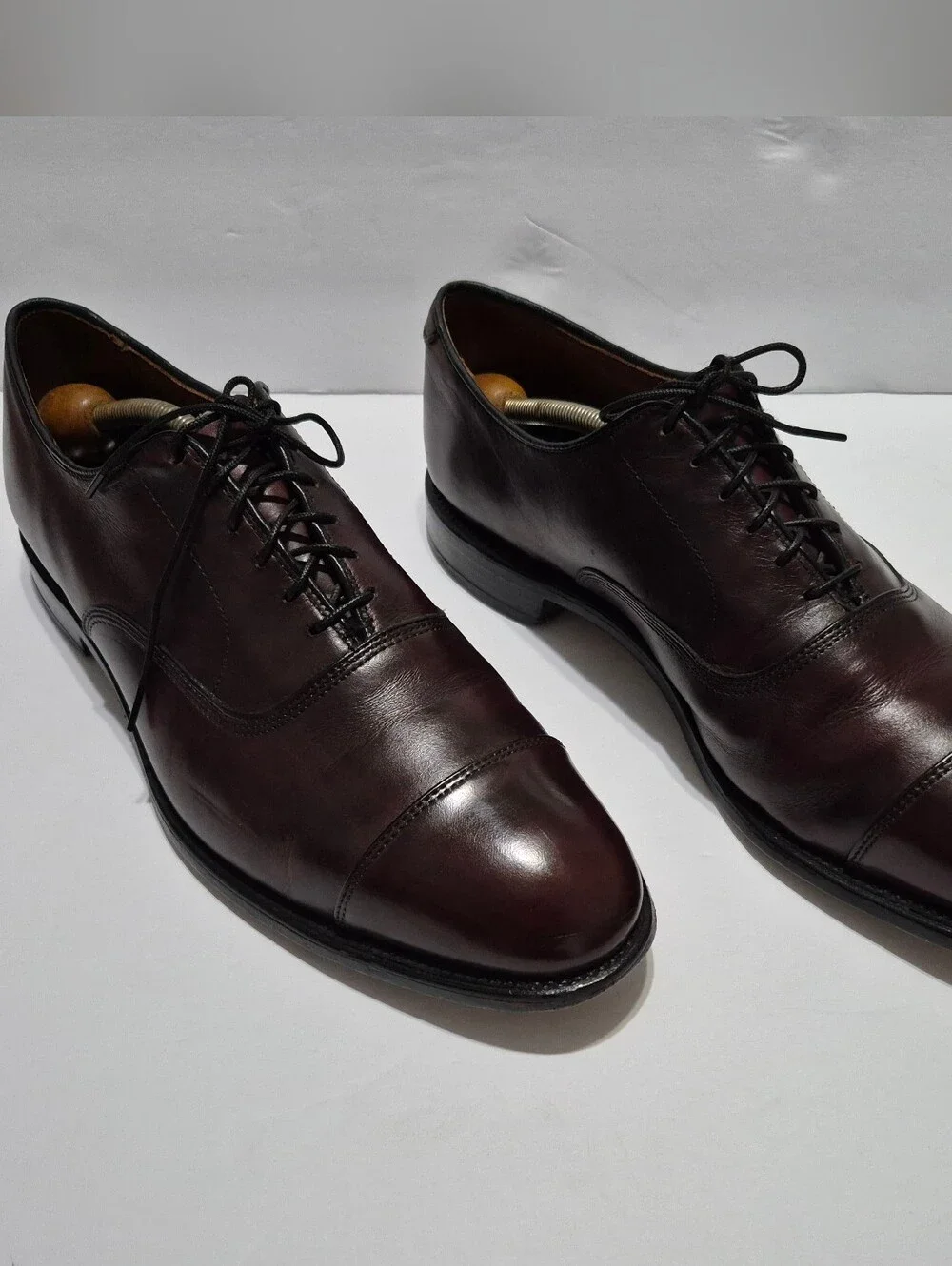 Allen Edmonds Park Avenue Cap-Toe Oxford Shoes Size 11.5 D. Burgundy.